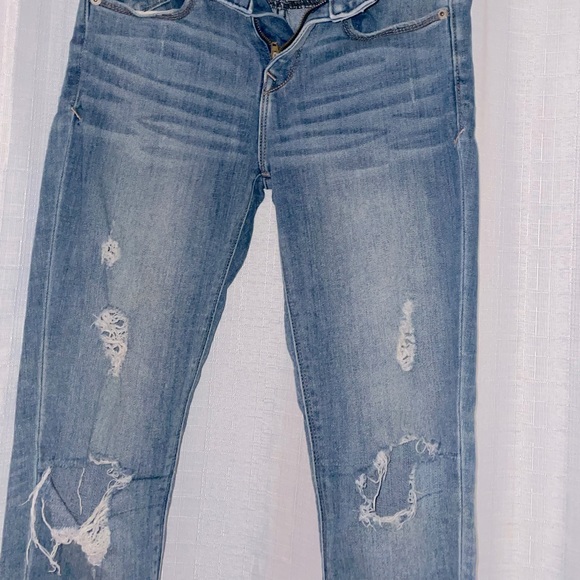 EXPRESS JEANS Distressed Cropped Legging - Sz. 0 - Picture 4 of 6